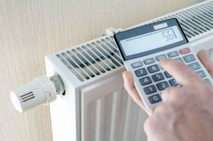 calcolatrice e termosifone