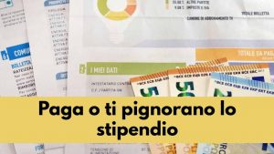 bollette stipendio pignorato